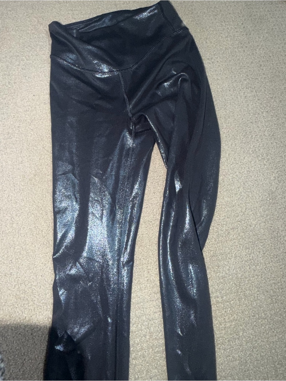 Lululemon Black Shiny Leggings